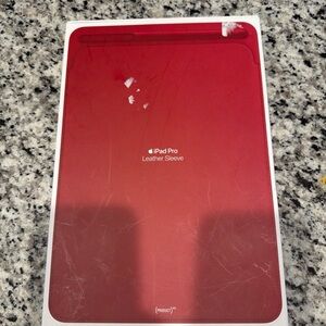 Apple iPad Pro Leather Sleeve - Bold Red